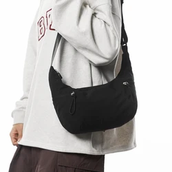 Versatile Women's Large Capacity Nylon Cloth Single Shoulder Crossbody Bag Trendy Simple Casual Sports Storage Dumpling Bags