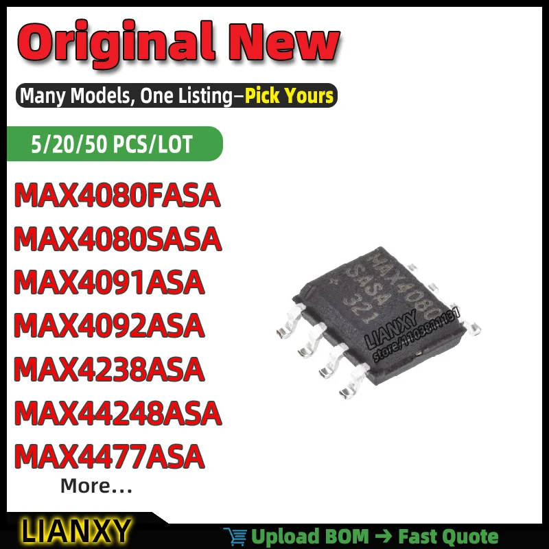 MAX44248ASA MAX4080SASA MAX4477ASA MAX4238ASA MAX4092ASA MAX4080FASA MAX4091ASA SOIC-8 BUCK CONVERTER New Original