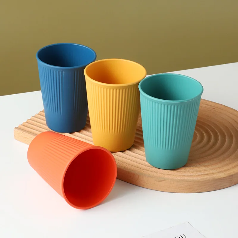 Household Wheat Straw Cups Water Cup Brushing Cup Kitchen Drinking Water Drink Cup Coffee Cup Milk Cup Drinking Accessories