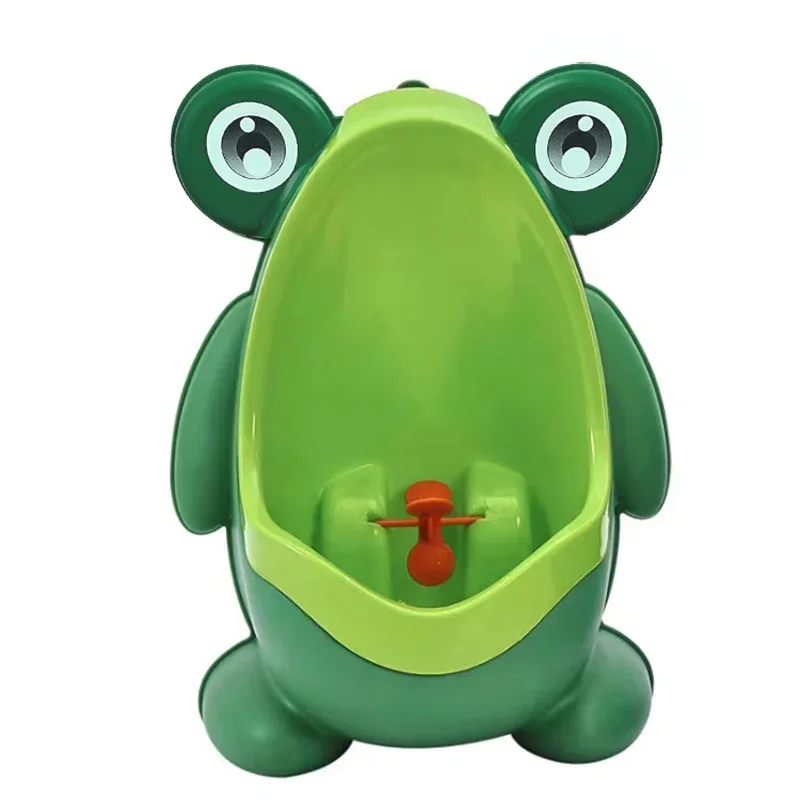 Urinoir d'entraînement de pot de grenouille mignonne pour les enfants, garçon avec cible de visée amusante, entraîneur d'urinoir de toilette, debout vertical, nourrisson, tout-petit