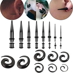 1/3 Pairs,Acrylic Flesh Tunnel Ear Stretcher Expander Stretching Plug & Tunnel,Ear Expansions Piercing Kits