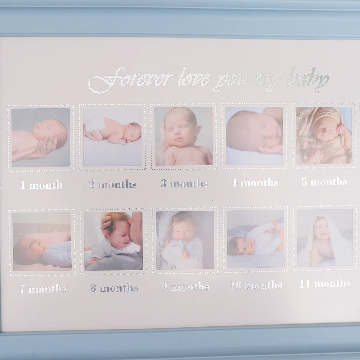1 stks baby groei record fotolijst handafdruk display houder baby geheugen aandenken pasgeboren frame