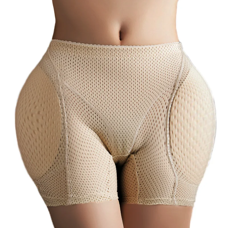 Dimmkof Removable Padded Mesh Breathable Butt Enhancer Panties Hip Dip Smooth Boyshort Round Shape Shapewear Short Hip To Butt