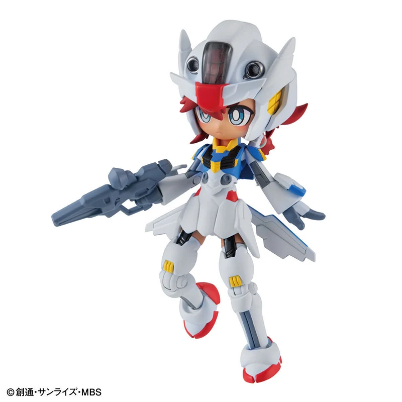 BANDAI Original GUNDAM Animation Game Peripheral Toys CHARAMOBI Mercury Rembran Anime Figures Action Movable Model Collection