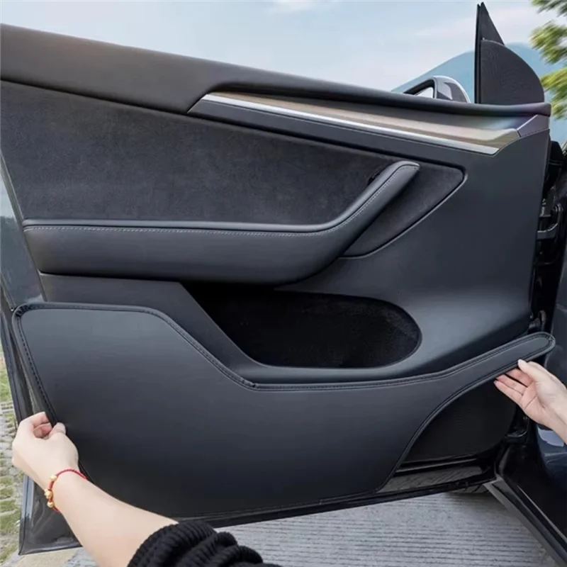 

For Tesla Model Y Juniper 2025 Car Door Anti-Kick Pads & Side Panel Protector Anti-Scratch Interior Accessories