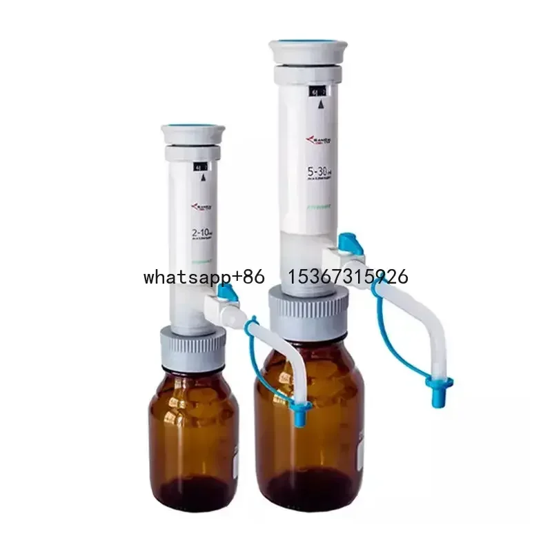 Laboratory Bottle Top Screwcap Fitting  Adjustable Liquid Dispenser 2-10ml