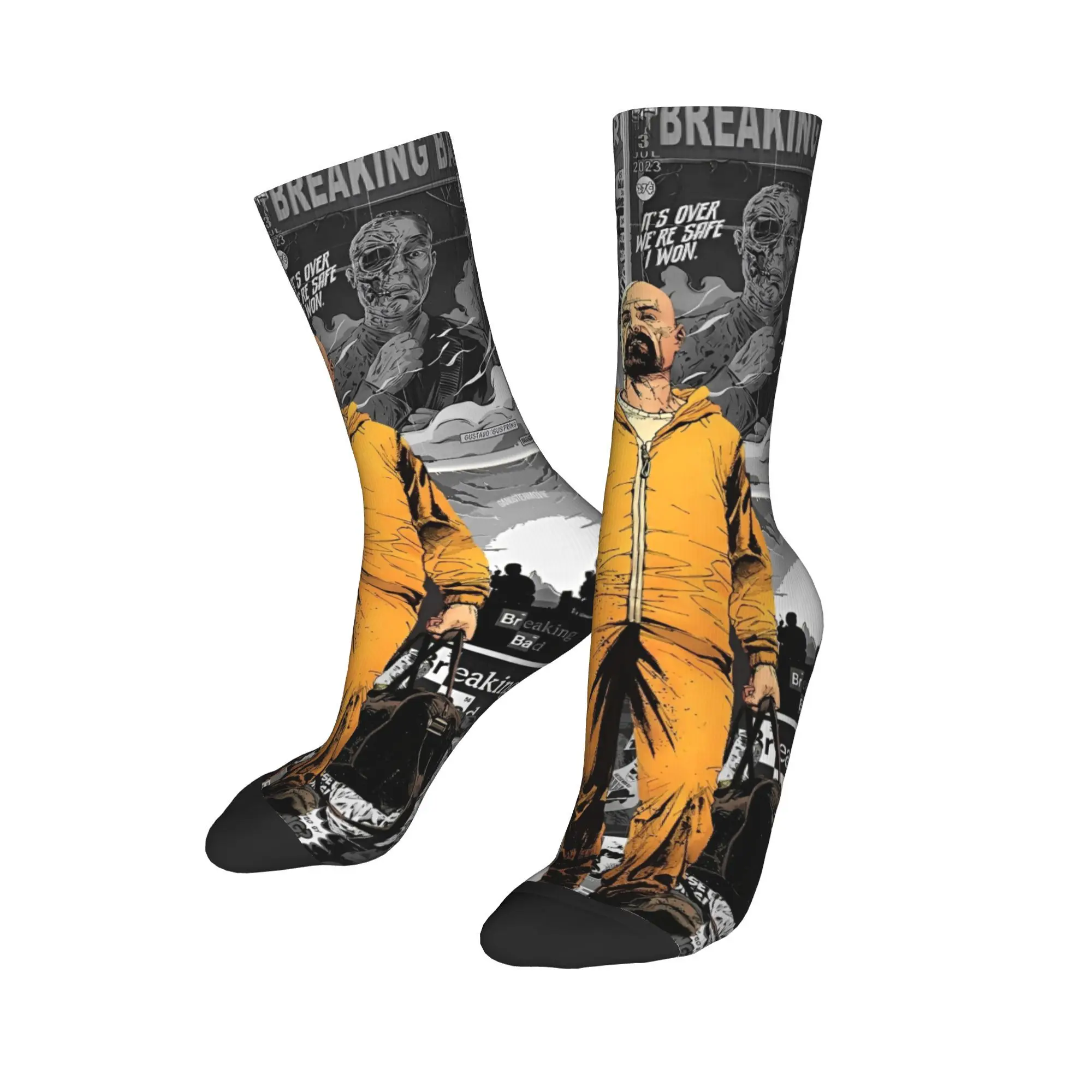 Breaking Bad Graphic Printed Stockings  Graphic Kawaii Socks Winter Anti Skid Socks Men Cycling High Quality Socks - view 3