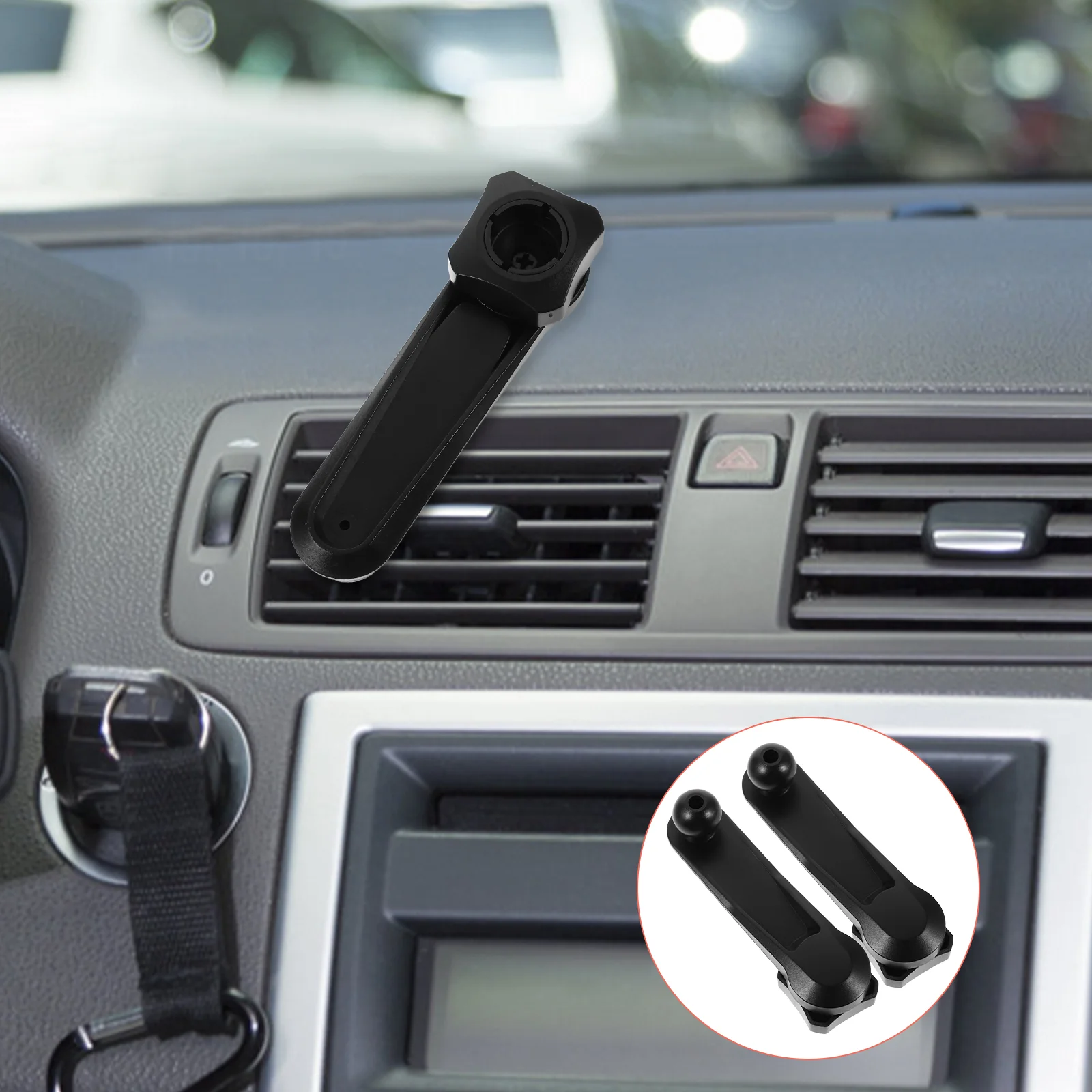 2 Pcs Extension Arm for Phone Holder Mount Mobile Long Dash Accessories Plastic Supply Rod Shopping Cars