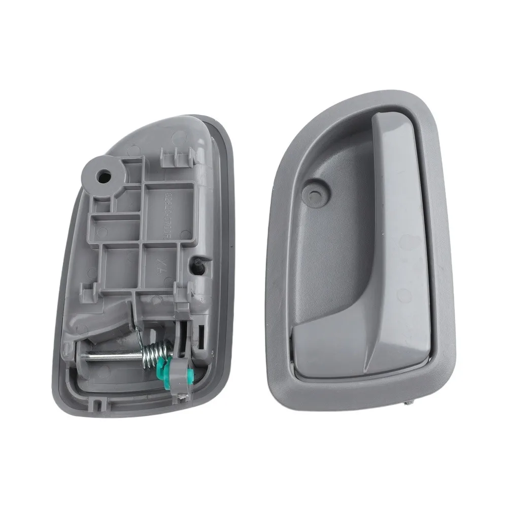 For Daily Vehicle Use Black Car Interior Door Handle Robust Abs Plastic Construction Sleek Gray Aesthetic Design