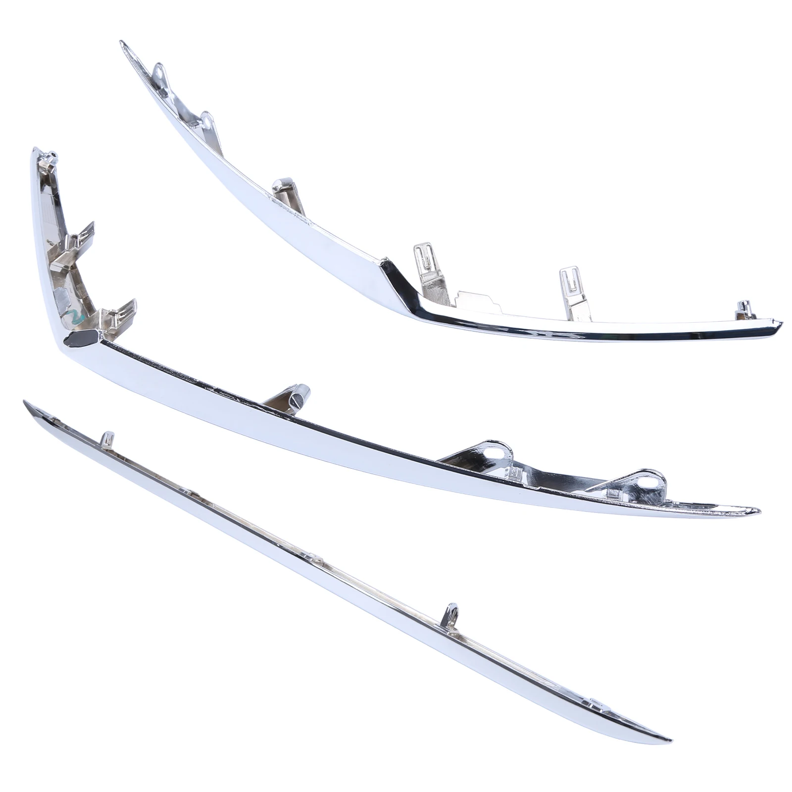 3pcs Front Bumper Trims Front Lower Bumper Molding Kit for Nissan Kicks S SV Sport Utility 4-Door 2021-2024 Replace 62074-5R00A, 62075-5R00A, 62072-5R60A