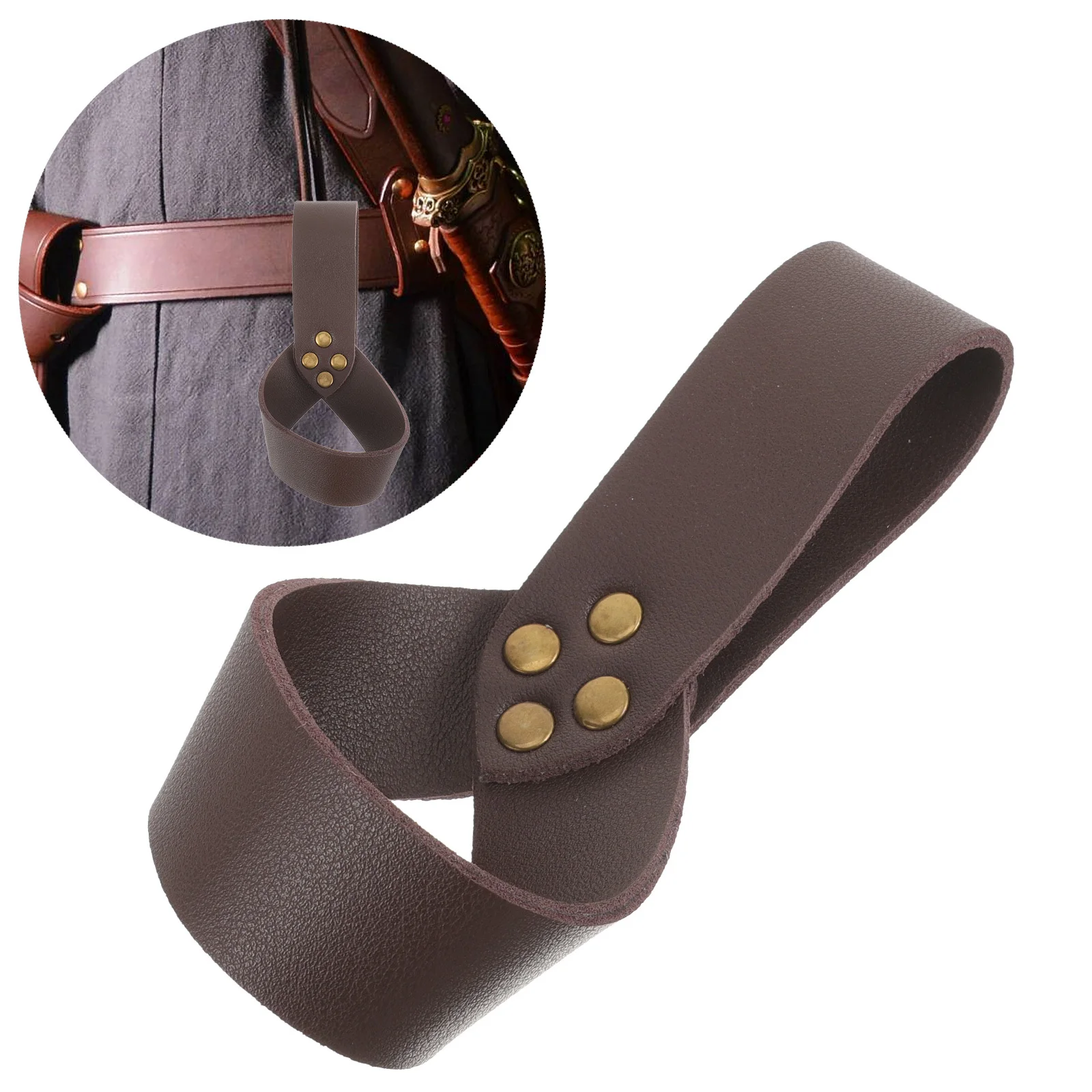 Accessorio per cintura medievale rana Cosplay Performance sul palco Porta spada Rinascimentale Manica per spada Costume Prop