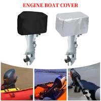 Waterproof Durable Engine Boat Cover 210D Outboard Motor Cover Speedboat Engine Shield UV Protection Marine Engine Protector
