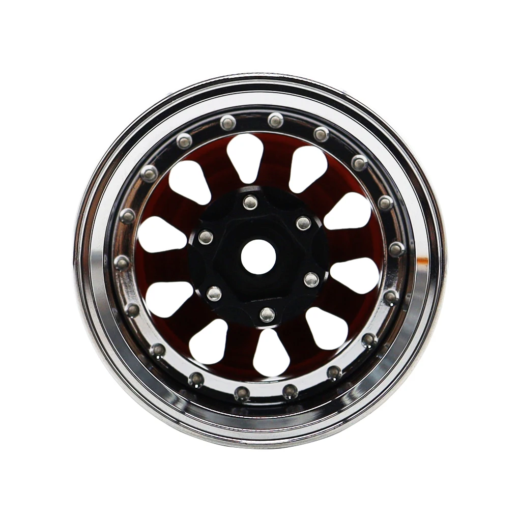 RCGOFOLLOW Aluminum Alloy 1.9 Inch Crawler Metal Wheel Rims With For 1/10 SCX10 D90 TRX4 TF2 CC01 Capra RC Car Part