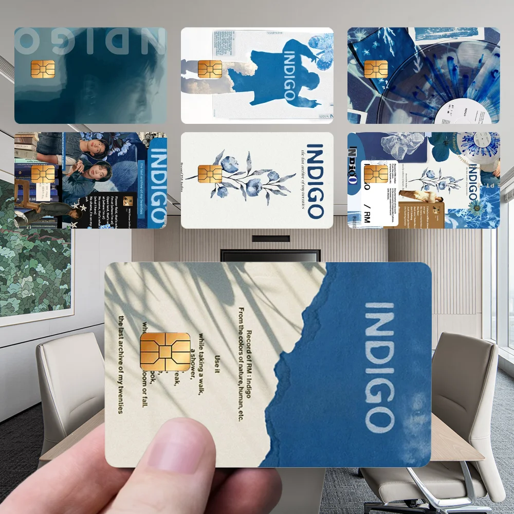 

RM L-INDIGO-ES Stickers New Cartoon Card Debit Bank Charge Card Bus Metro Waterproof Sticker Decal Decoration