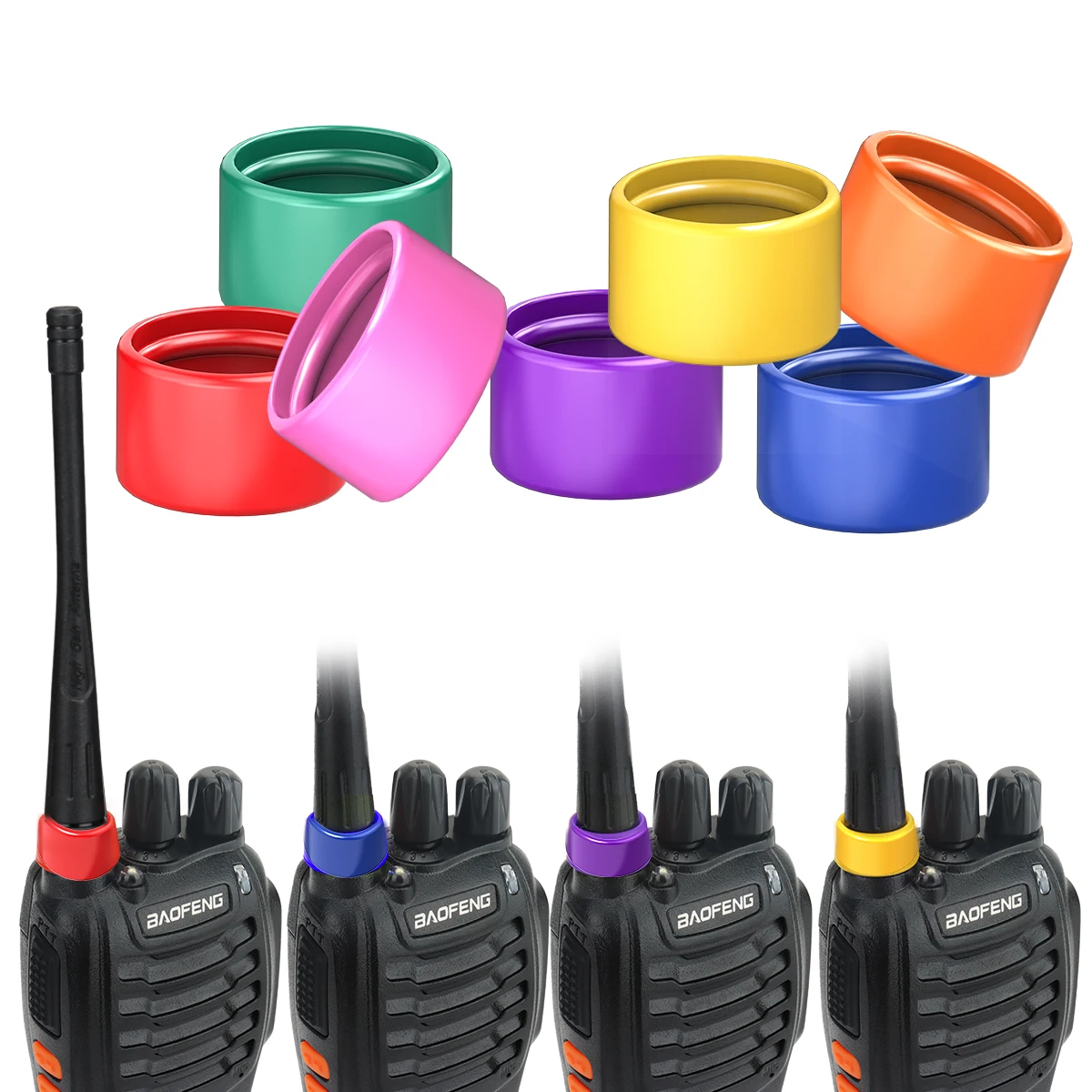 Antenna Specific Lightweight Tension Coil Compatible with BF-888s AR-152 UV-5R UV-21PRO Quansheng K6 K5(8) with 7/12 Colors