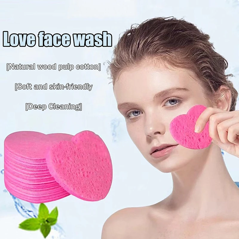 [20 unids/caja esponjas faciales comprimidas esponja cosmética para hidroterapia almohadillas faciales de Spa para limpieza diaria eliminación de maquillaje exfoliación