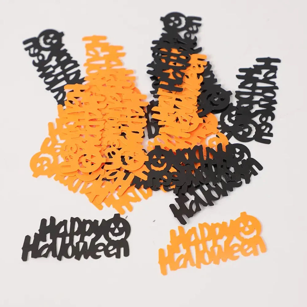 15g Halloween PVC Tischkonfetti Kürbis Fledermaus Pailletten für Halloween-Party Bar Geisterhaus Dekorationszubehör – Detail 3
