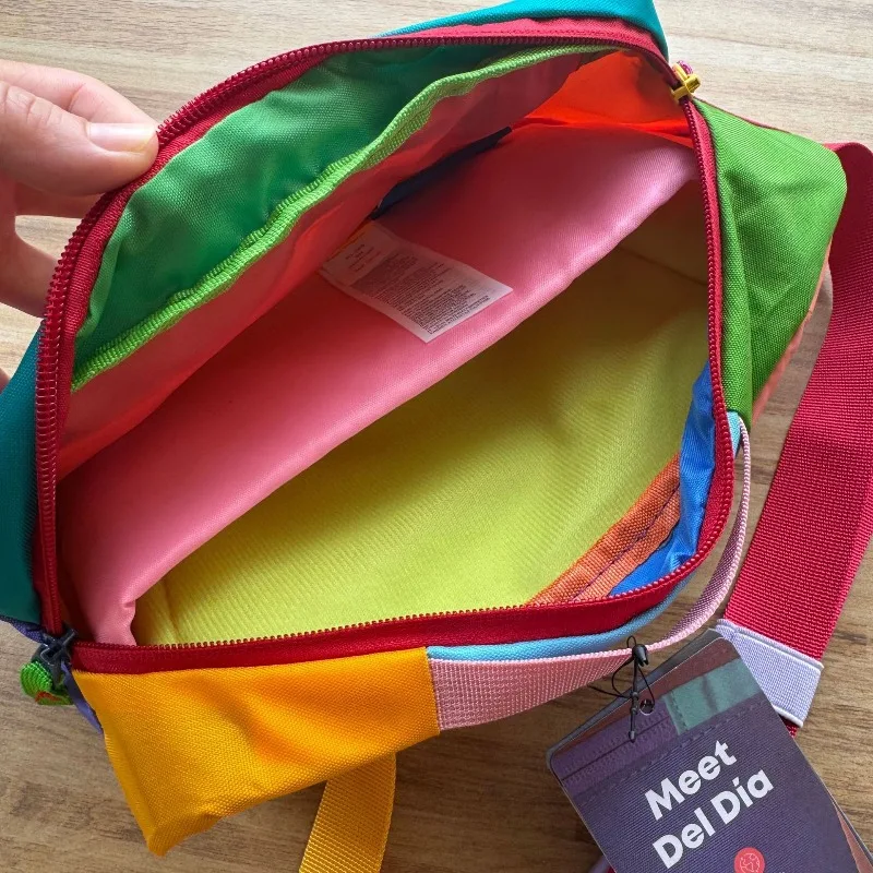 American alpaca bag 3L outdoor sports chest bag crossbody chest bag dopamine