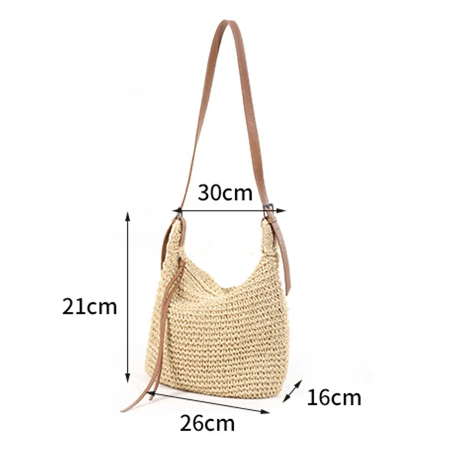 Elegante bolso de hombro para mujer, bolsa cruzada ajustable elegante para el trabajo de verano