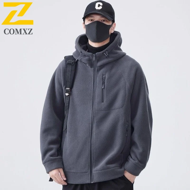 

COMXZ Windproof Racing Jacket Hooded Minimalist Handsome Sporty Work Camping Jackets Comfortable Fly Fishing Coat Men'S Clothing