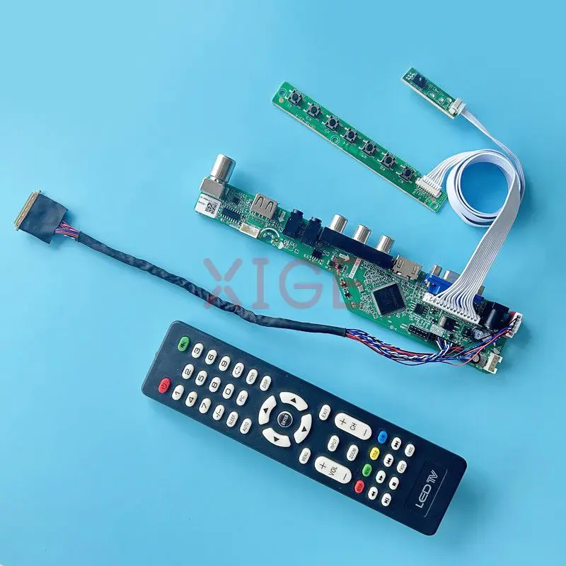 LCD Controller Board Fit LTN140AT01 LTN140AT02 LTN140AT07 1366*768 Laptop Display TV Analog LVDS 40-Pin Kit 14