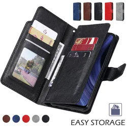 Luxury Wallet Leather Case For Samsung Galaxy S20 S21 S22 S23 S24 S25 Ultra Plus Note 10 20 Lite FE 5G S10 Flip Cover Card Slots