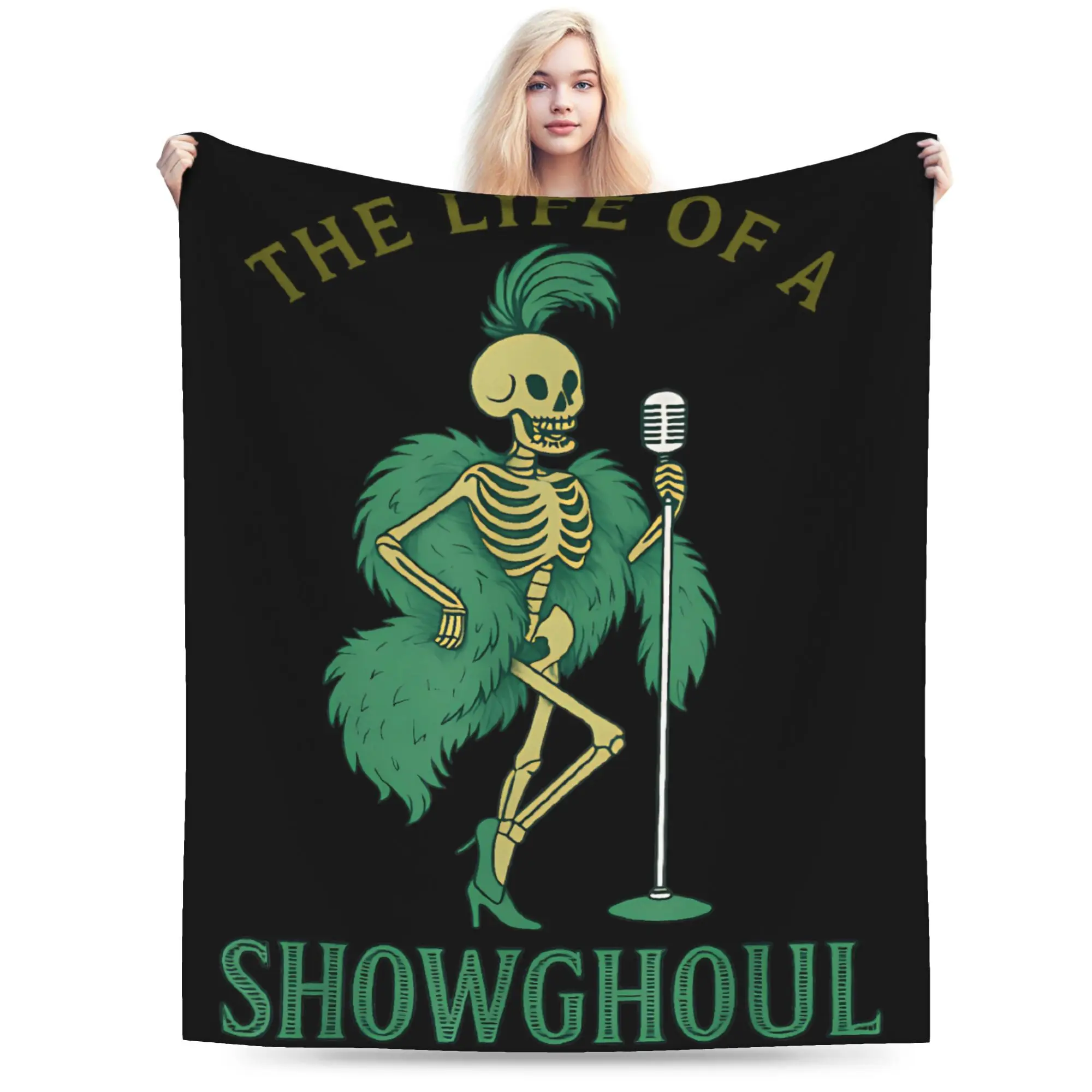 The Life of A Showghoul Blanket  Soft Warm Pattern Plush Bedding Throws For Girls Boys Home Decor Flannel Bedspread Bed Cover
