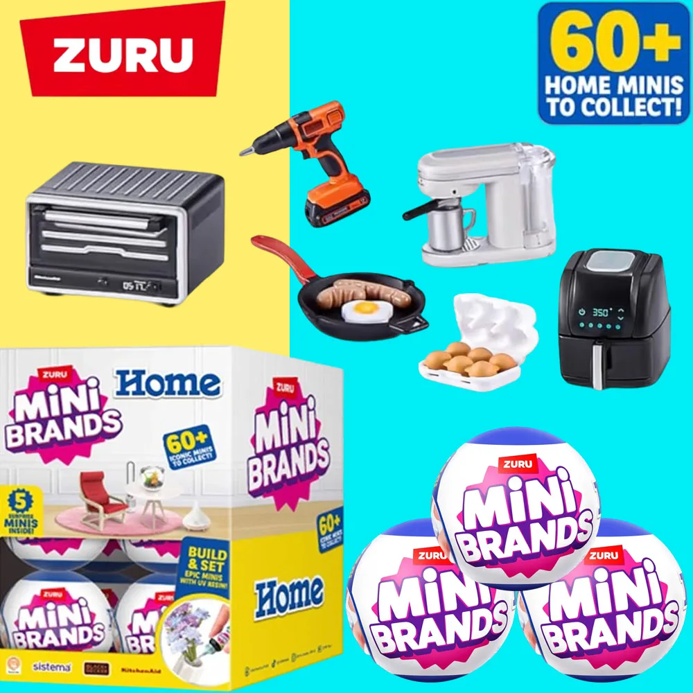 

ZURU Mini Miniature Toy Furniture Sofa Home Ball Surprise Ball Blind Box Model Ornament Children's Toy Birthday Holiday Gift