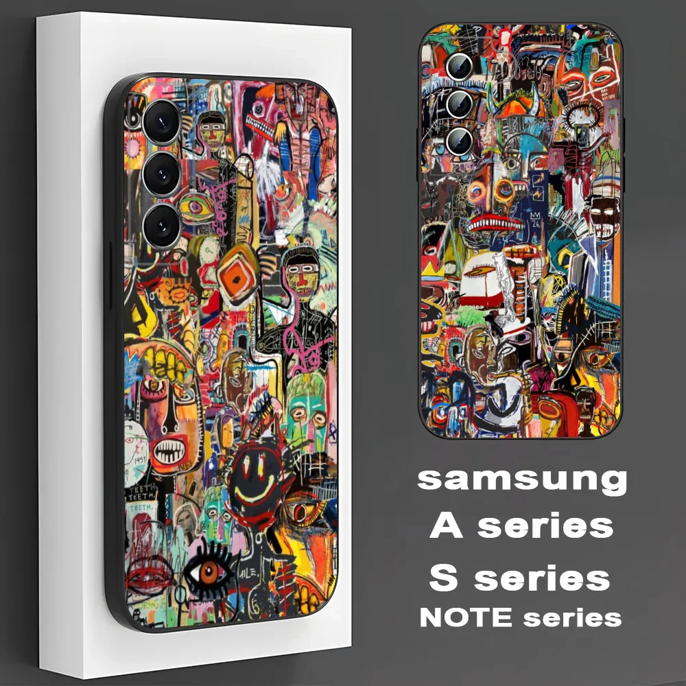 B-Basquiats Art Phone Case For Samsung A 10 11 12 13 20 21 22 30 31 32 40 51 52 53 70 71 72 73 91 13 Shell