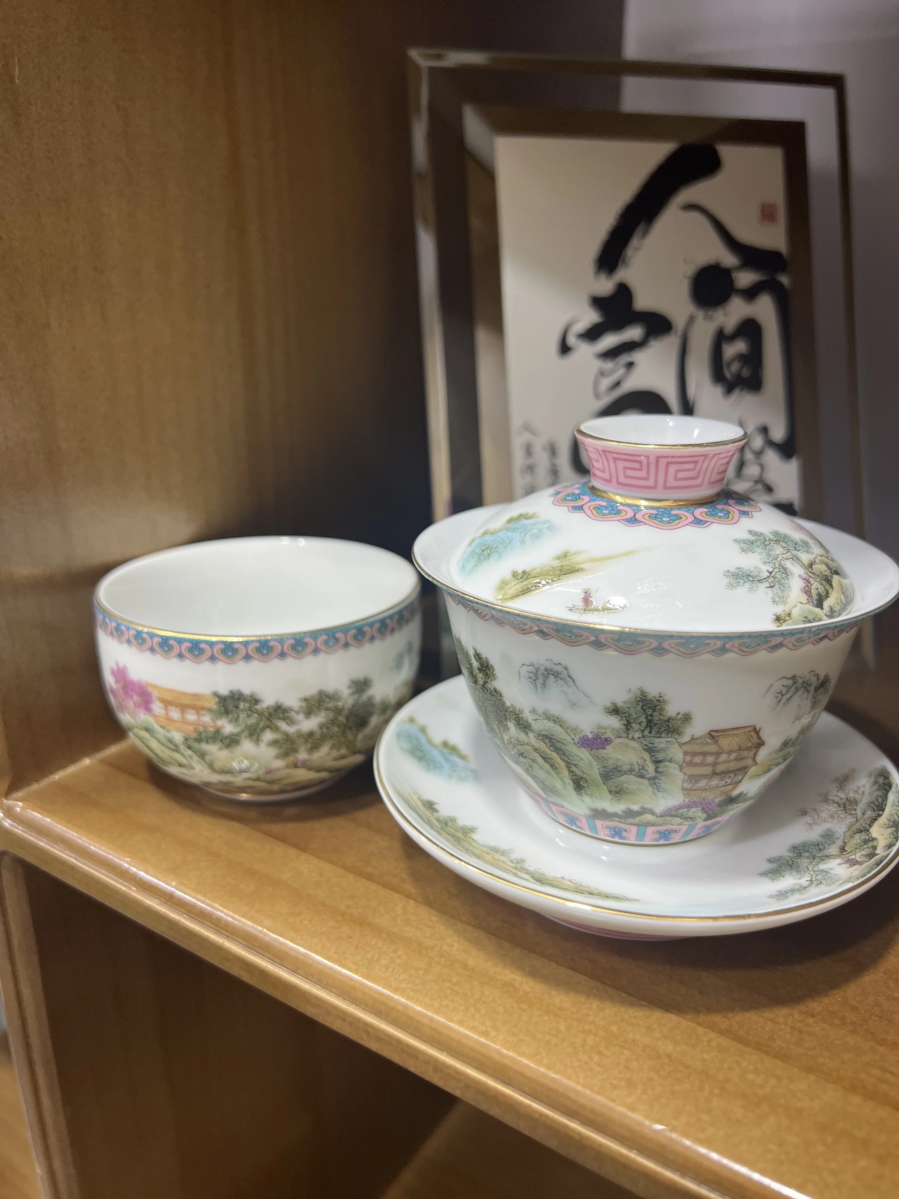 

Китайский высококачественный керамический чайный сервиз Gaiwan