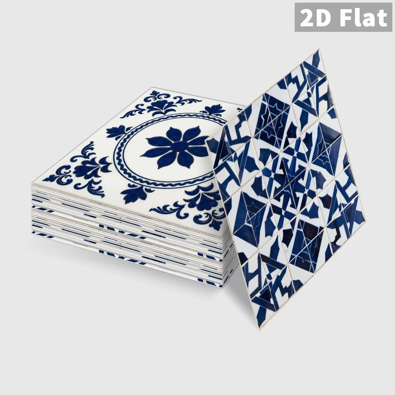 

Retro floral tile decal, 36 waterproof self-adhesive wall stickers, suitable for splash proof kitchen and bathroom walls