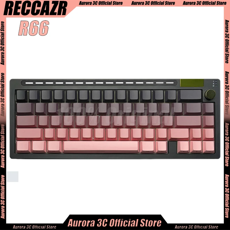 

RECCAZR R66 Gamer Mechanical Keyboard Bluetooth Wireless Keyboard Top Structure Hot Swap 3mode Rgb Backlit Gaming Keyboards