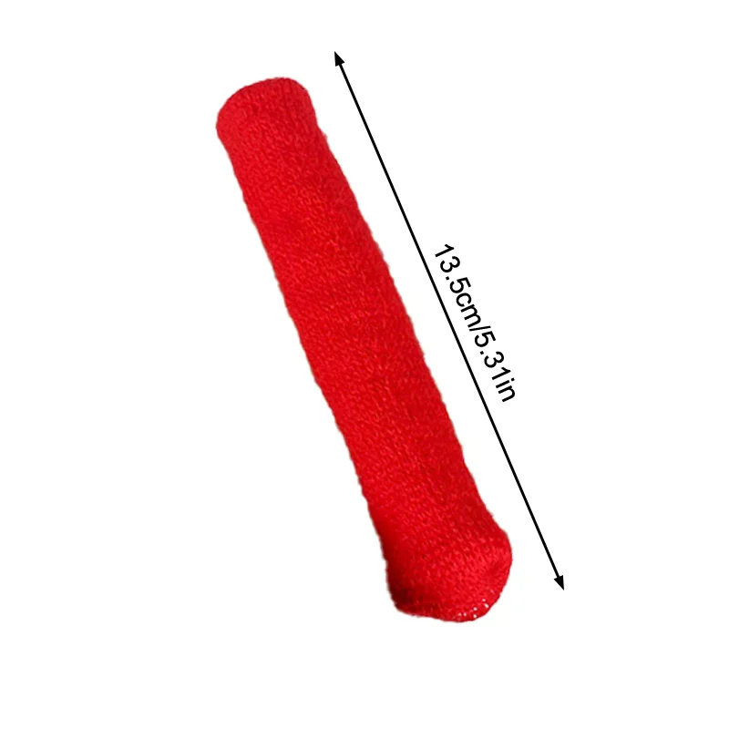 Room Door Handle Cover Warmer Door Handle Protector Anti-slip Wear-resistant Silent Thickened Chair Leg Socks Knit Door Decor view 4