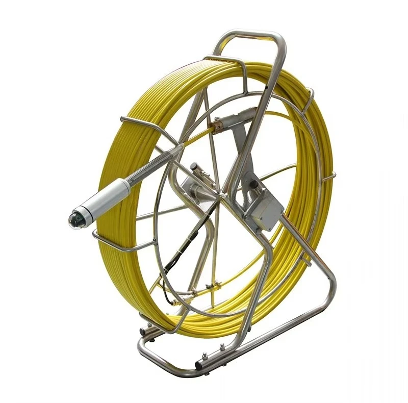 Sistema di telecamere per ispezione tubi impermeabili CR110-7YA con DVR, cavo in fibra di vetro da 60 m o 120 m opzionale