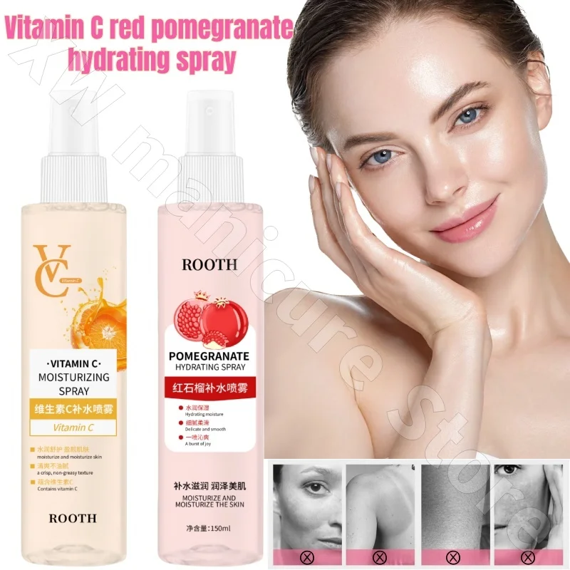 

ROOTH Vitamin C Red Pomegranate Hydrating Spray Body Rejuvenation Brightening Refreshing Moisturizing Whole Body Available 150ML