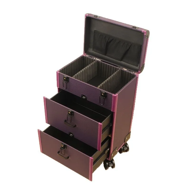 

Mobile beautician special case, trolley cosmetic case, universal wheel trolley drawer case