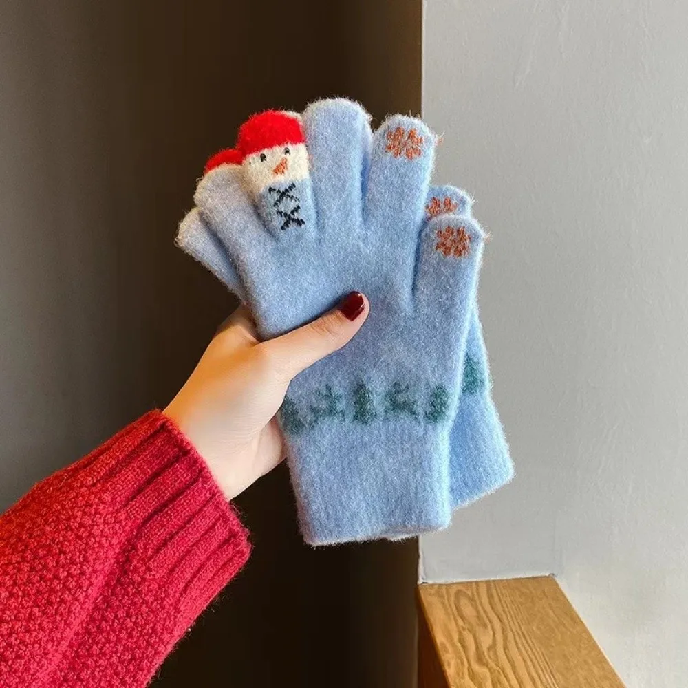 New Cute Cartoon Warm Gloves Cold Proof Casual Touch Screen Gloves Windproof Keep Warm Mittens Women