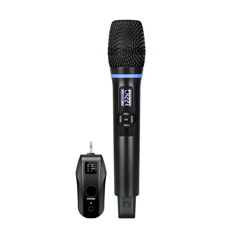 N27 Wireless Bluetooth Karaoke Microphone Reverb Echo Adjustable High Low Sound for Home KTV Singing Performance