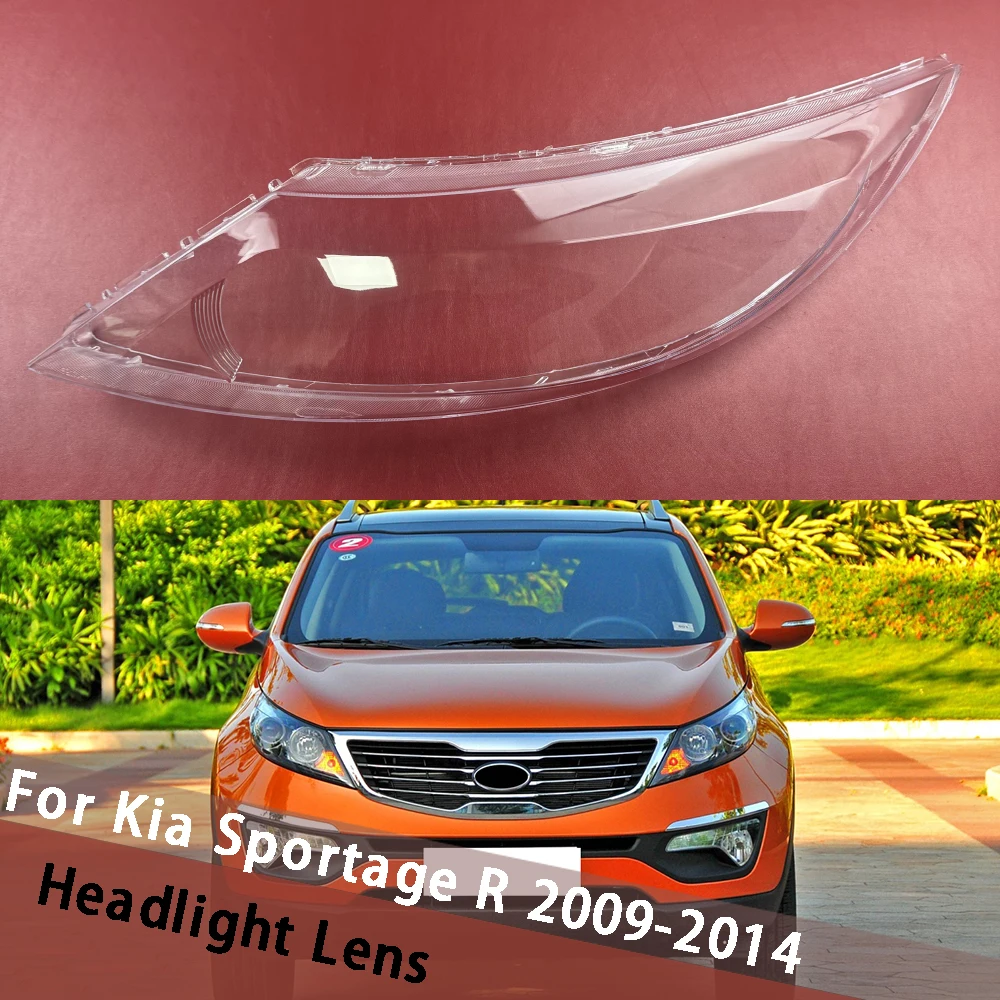 

For Kia Sportage R 2009 2010 2011 2012 2013 2014 Headlight Cover Lamp Shade Transparent Headlamp Lens Replace Original Lampshade
