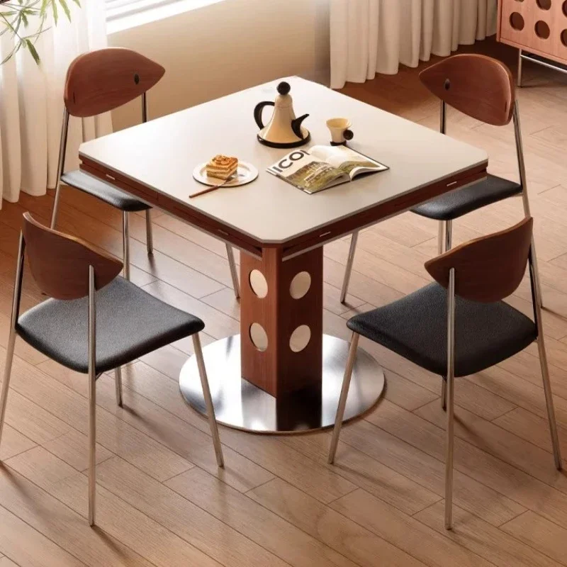 

Small Space Dining Tables Square Living Room Round Multifunctional Dining Tables Interior Table A Manger Nordic Furniture