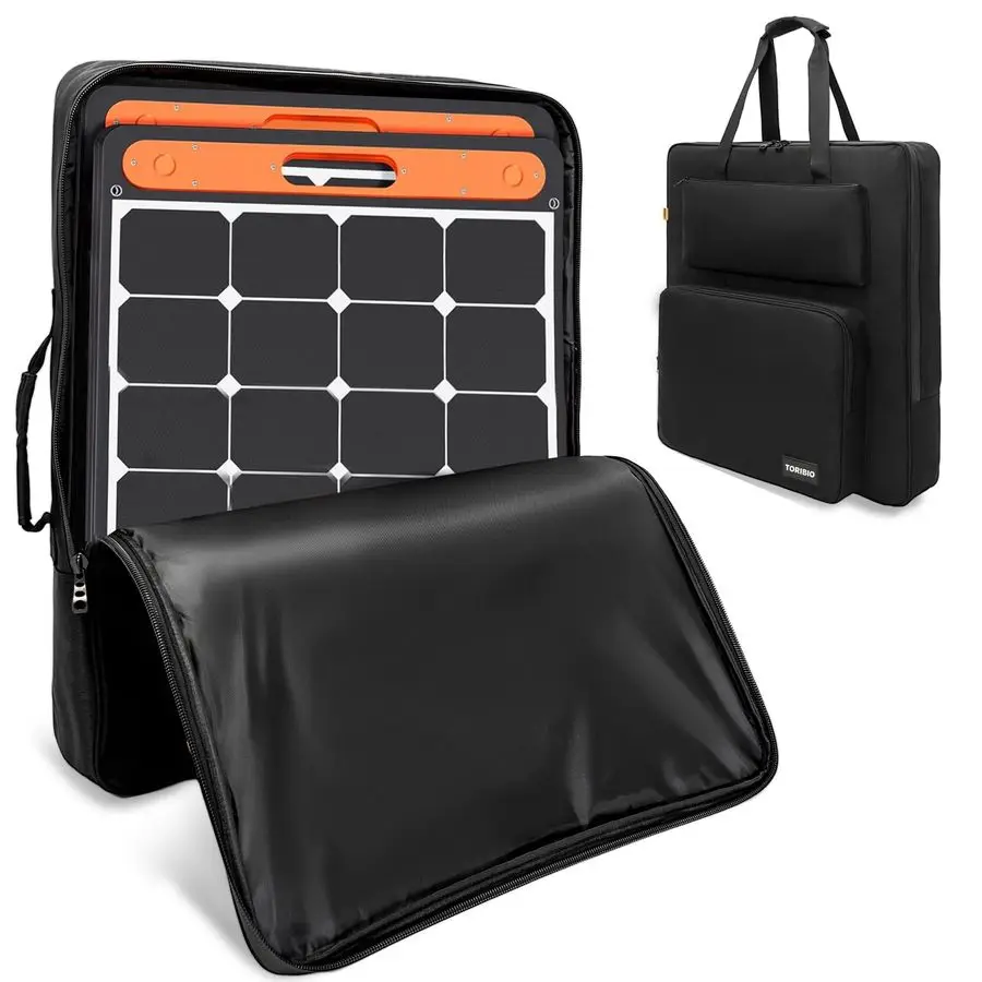 

Panel Travel Bag, Padded Portable Solar Panel Storage Bag Compatible with Jackery SolarSaga 100W, Waterresistant Protective Carr