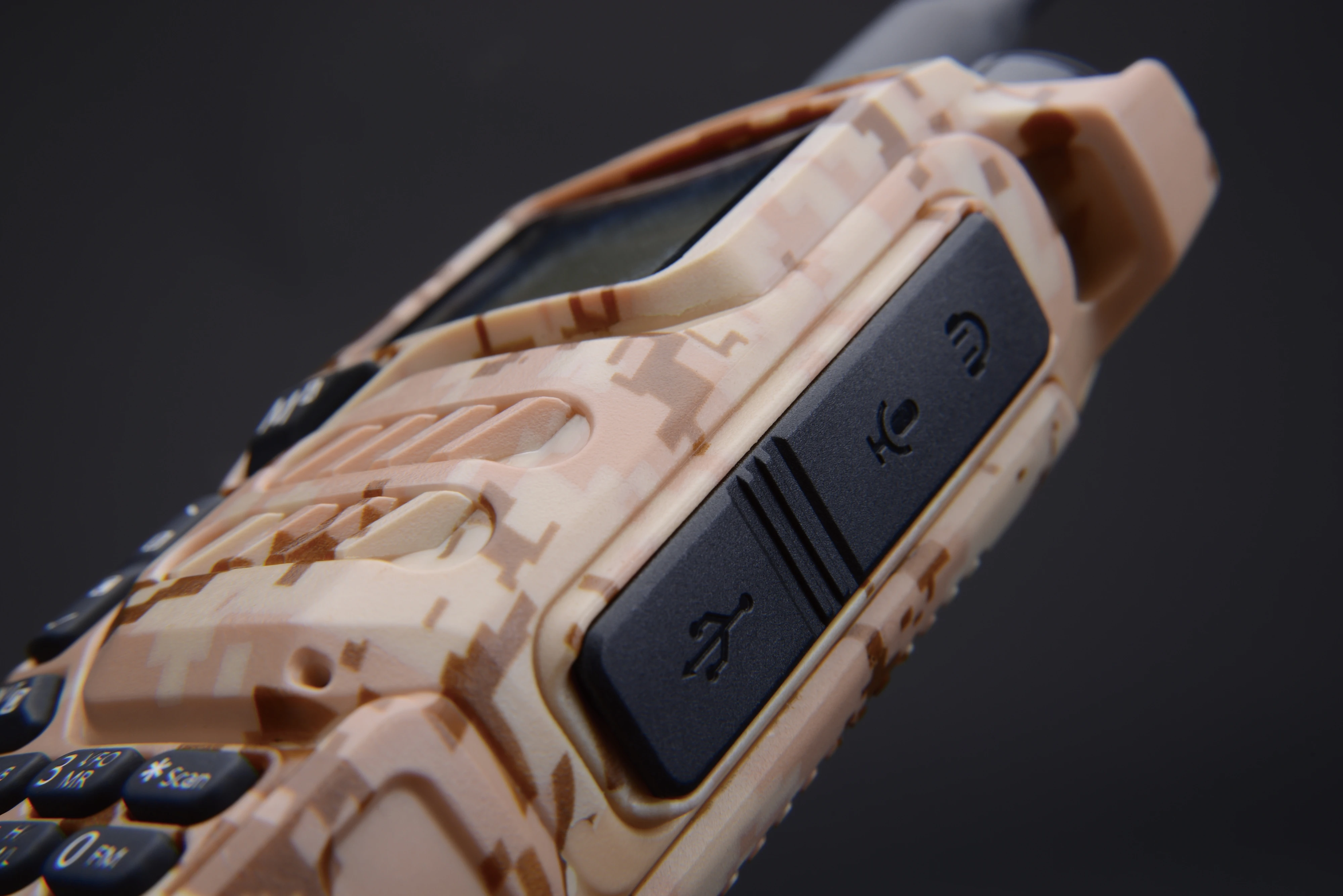 Quansheng-walkie-talkie UV-K5, Radio bidireccional de camuflaje del desierto, 50-600MHz, carga tipo C, AM, FM, UV-K5 multibanda, UVK5, K5