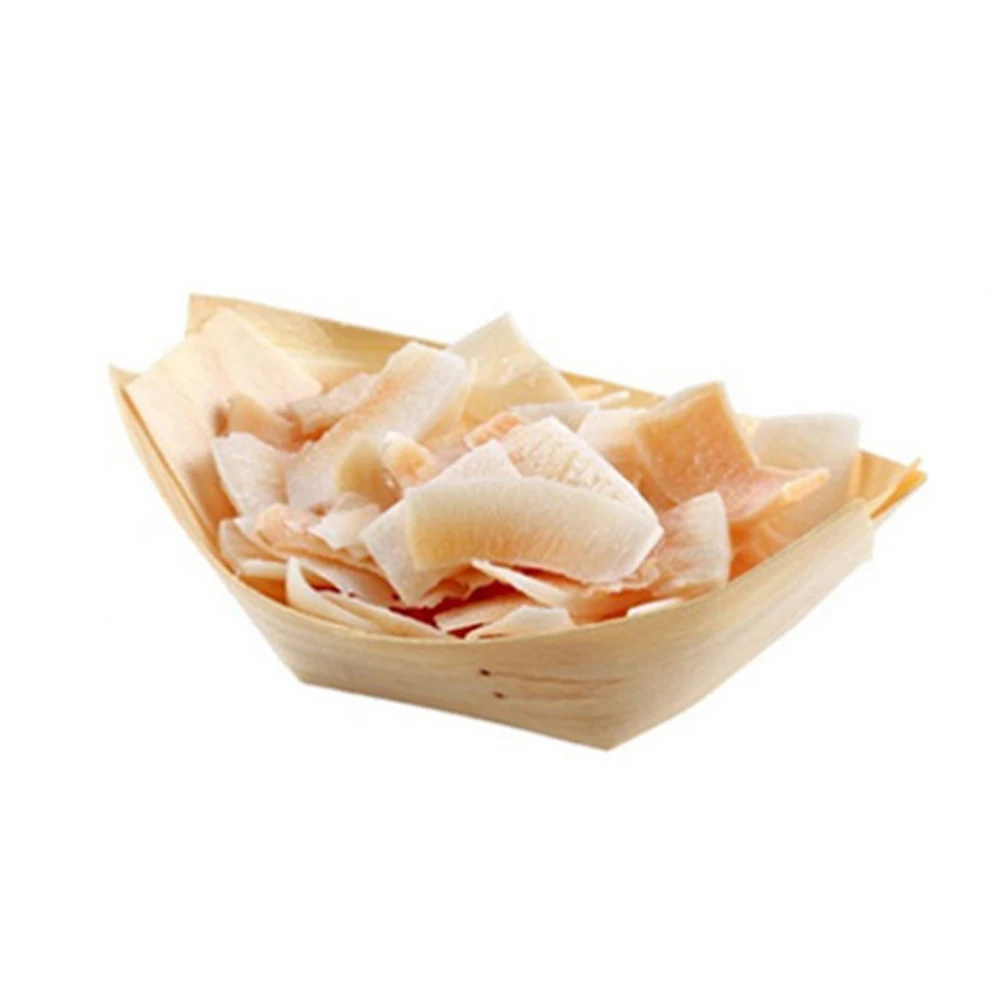 

100 Pcs Charcuterie Sushi Snacks and Wooden Boat Tray Nibbles Food Serving Platters