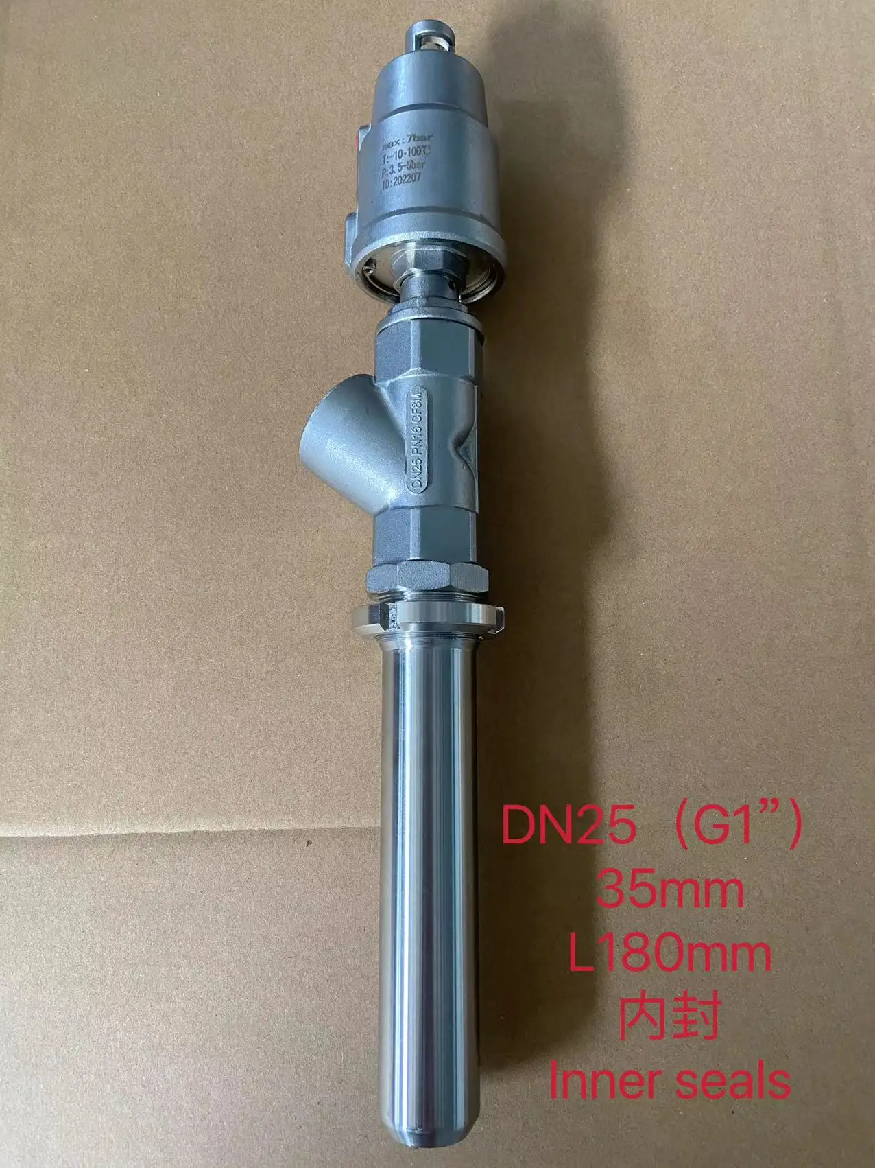 Imagem -02 - Válvula de Enchimento Pneumática do Bocal da Descarga da Haste de Extensão do Anti-gotejamento Máquina de Shippingfilling Livre com Aço Inoxidável Dn25 g1