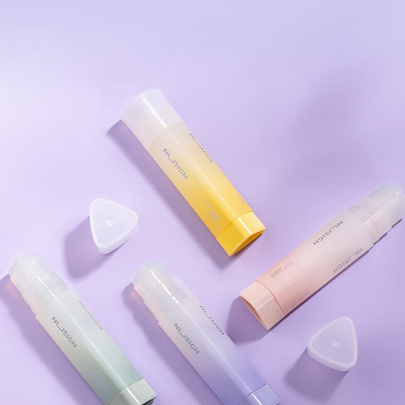 Haste triangular transparente segura e não perigosa Haste de cola sólida 21g