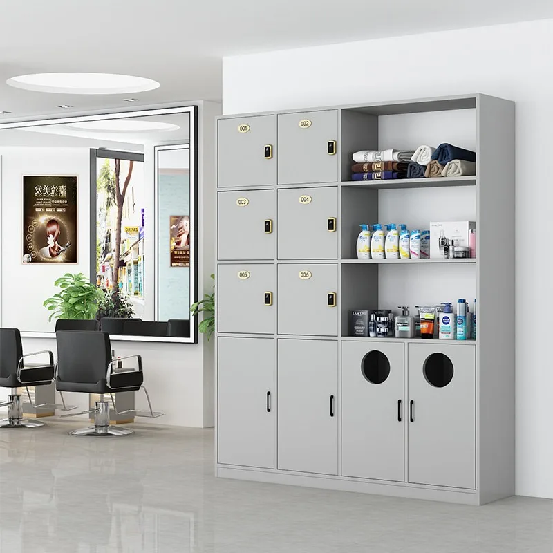 Hair Shop Locker Display Cabinet Hair Towge Cabinet Beauty Salon Product Display