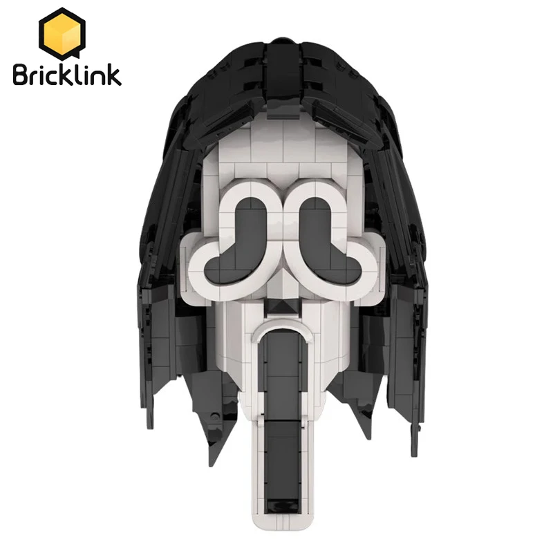 

Bricklink, идеи на Хэллоуин, крики из фильмов, фигурки, призрачные лица, наборы масок MOC, креативные строительные блоки, игрушки, детский рождественский подарок