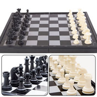 Folding Magnetic Chess Game 19.5*19.5cm Plastic  International Chess Game Educational Chess Game Gift for Adult Kids Beginner