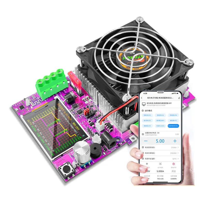 FOR Networked Intelligent Electronic Load Tester Battery Capacity Internal Resistance Detection Battery, Charge and Discharge
