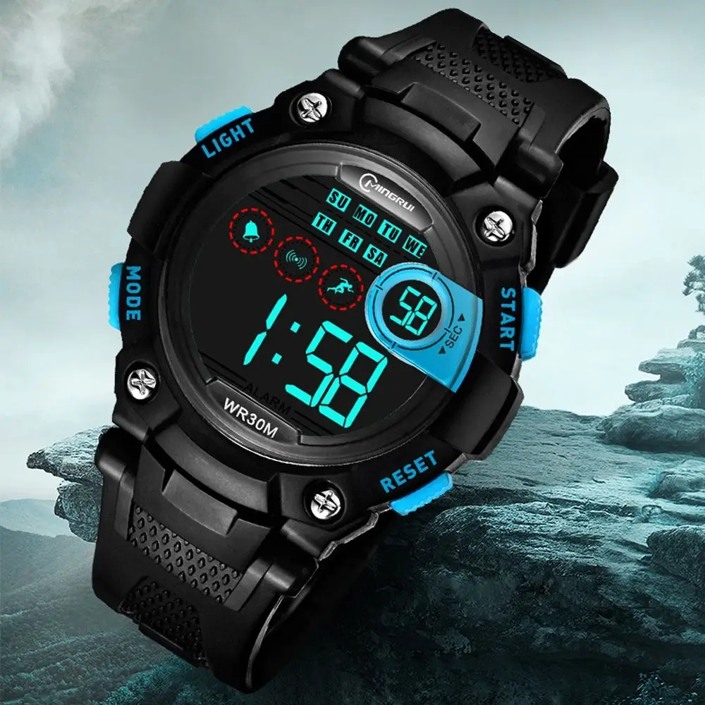 Fashion 30M Waterproof Electronic Watch Multifunctional Outdoor Sport Watches Alarm Clock Student